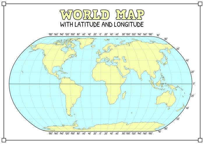 Lines of latitude and longitude worksheet