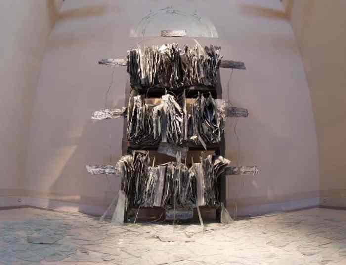 Anselm kiefer's breaking of the vessels refers to